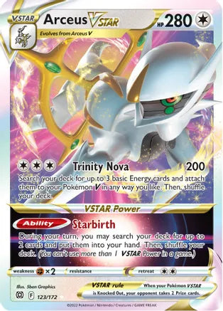 #123 Arceus Vstar 123/172 Ultra Rare
