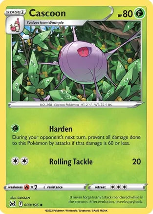 #009 Cascoon 009/196 Uncommon