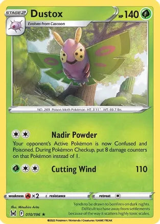 #010 Dustox 010/196 Rare
