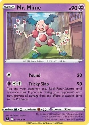 #067 Mr. Mime 067/196 Rare