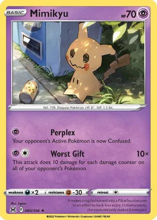 #080 Mimikyu 080/196 Rare