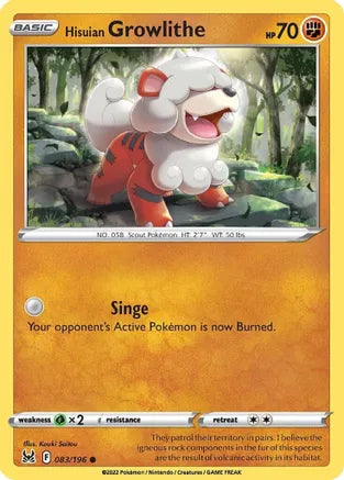 #083 Hisuian Growlithe 083/196 Common