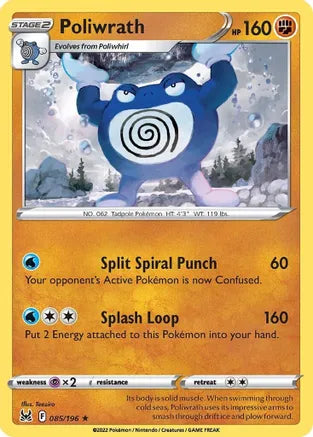 #085 Poliwrath 085/196 Rare