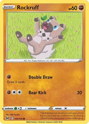 #109 Rockruff 109/196 Common