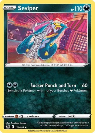 #116 Seviper 116/196 Uncommon