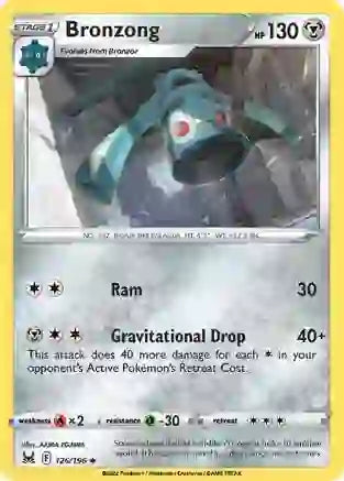 #126 Bronzong 126/196 Uncommon