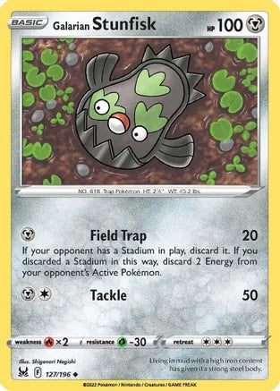 #127 Galarian Stunfisk 127/196 Uncommon