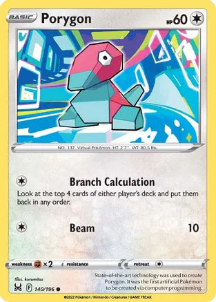 #140 Porygon 140/196 Common