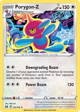 #142 Porygon-Z 142/196 Rare Reverse Holo