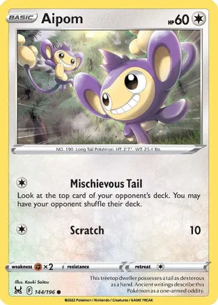 #144 Aipom 144/196 Common