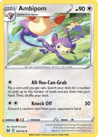 #145 Ambipom 145/196 Uncommon