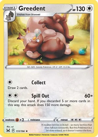 #151 Greedent 151/196 Rare