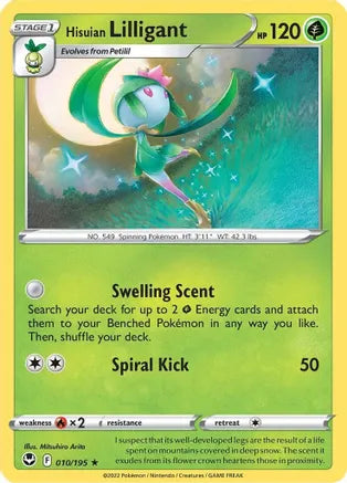 #010 Hisuian Lilligant 010/195 Rare