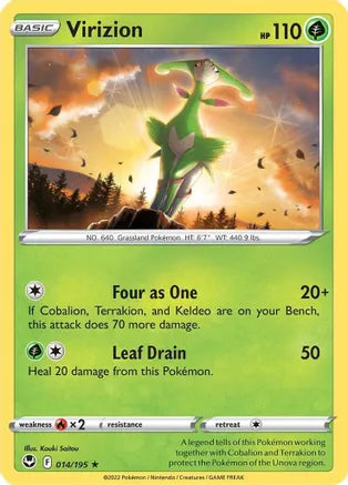 #014 Virizion 014/195 Rare