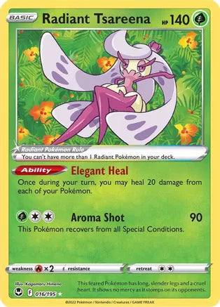 #016 Radiant Tsareena 016/195 Ultra Rare