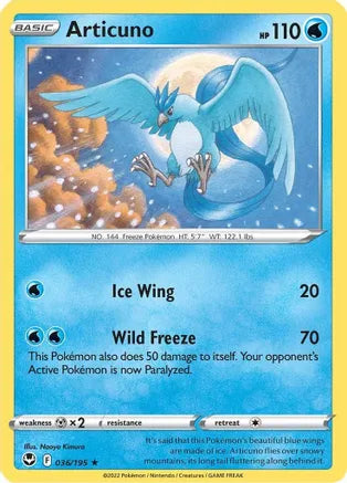 #036 Articuno 036/195 Rare Holo