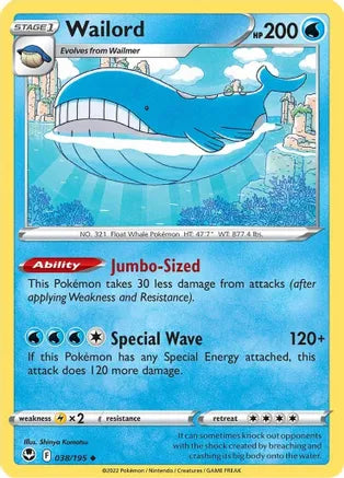 #038 Wailord 038/195 Uncommon