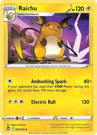 #050 Raichu 050/195 Uncommon