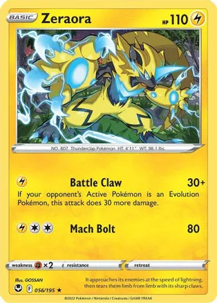 #056 Zeraora 056/195 Rare