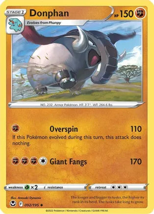 #092 Donphan 092/195 Uncommon