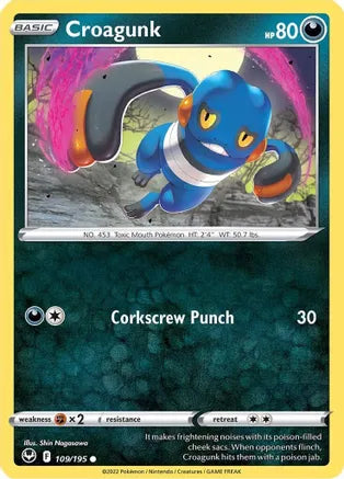 #109 Croagunk 109/195 Common