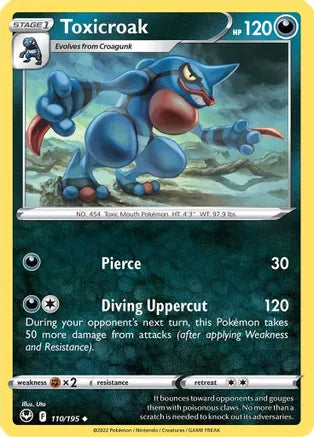 #110 Toxicroak 110/195 Uncommon