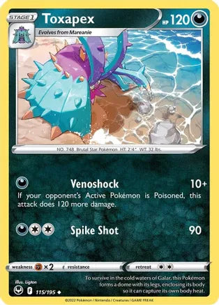 #115 Toxapex 115/195 Uncommon