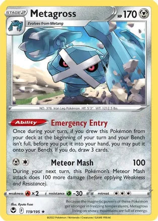 #119 Metagross 119/195 Rare Holo