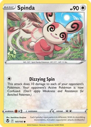 #141 Spinda 141/195 Common
