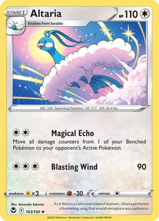 #143 Altaria 143/195 Uncommon