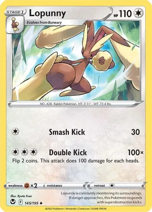#145 Lopunny 145/195 Uncommon