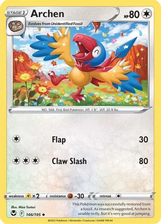 #146 Archen 146/195 Uncommon