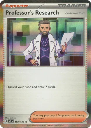 #190 Professor's Research 190/198 Rare Holo
