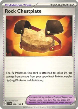#192 Rock Chestplate 192/198 Uncommon Reverse Holo