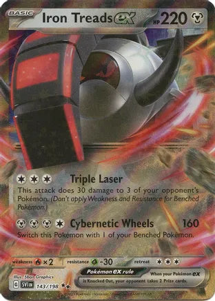 #143 Iron Treads EX 143/198 Double Rare