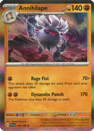 #109 Annihilape 109/198 Rare Holo