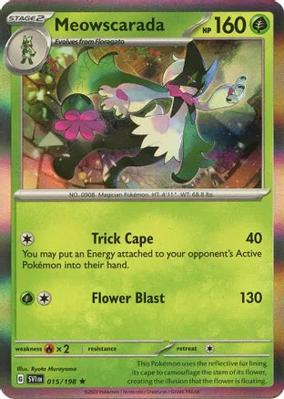 #015 Meowscarada 015/198 Rare Holo