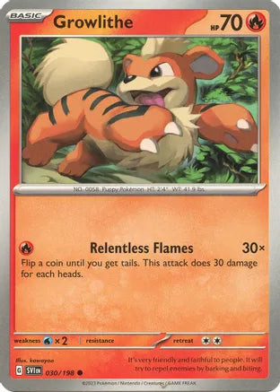 #030 Growlithe 030/198 Common