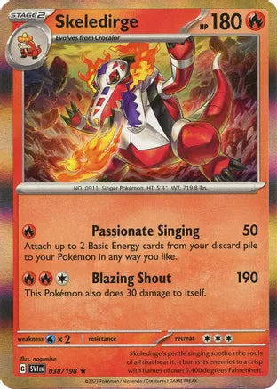 #038 Skeledirge 038/198 Rare Holo