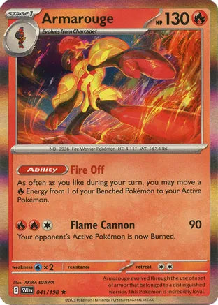 #041 Armarouge 041/198 Rare Holo