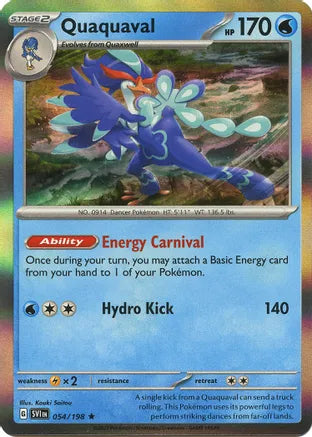 #054 Quaquaval 054/198 Rare Holo