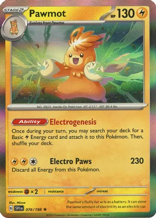 #076 Pawmot 076/198 Rare Holo