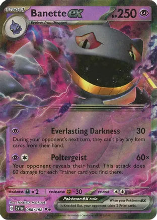 #088 Banette EX 088/198 Double Rare