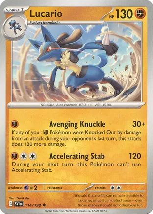 #114 Lucario 114/198 Uncommon