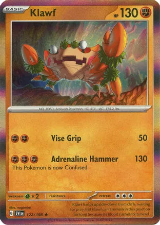 #122 Klawf 122/198 Rare Holo