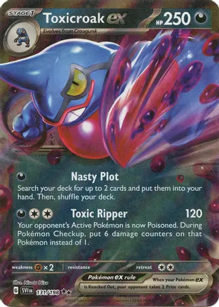 #131 Toxicroak EX 131/198 Double Rare