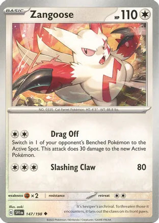 #147 Zangoose 147/198 Uncommon