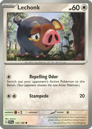 #154 Lechonk 154/198 Common