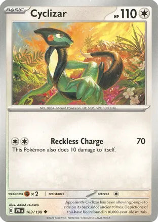 #163 Cyclizar 163/198 Uncommon