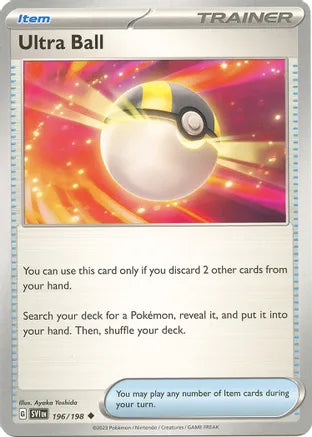 #196 Ultra Ball 196/198 Uncommon Reverse Holo